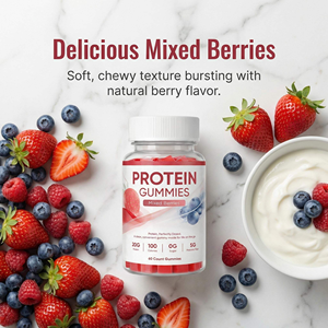 Gomitas de Proteína Sin Azúcar, 60 Unidades, Suplemento de Proteína para el Crecimiento Muscular, para Todas las Edades - Product Image 6