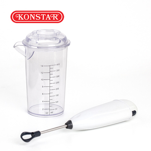 Electric Milk Frother Handheld <b>Coffee</b> Foam <b>Maker</b> With Measuring Cup <b>Portable</b> Egg Beater Mixer For Latte Cappuccino - Product Image 3