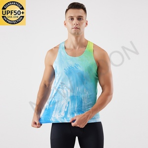 Chaleco Deportivo Personalizado Ligero para Maratón, de Secado Rápido, 100% Poliéster, con Estampado por Sublimación - Product Image 1