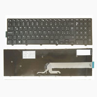 Clavier espagnol latin pour Dell Inspiron 15-3000 3541 3542 3543 3551 3552 3555 3558 3559 3565 3567 3568 3573 3576 071M2C noir