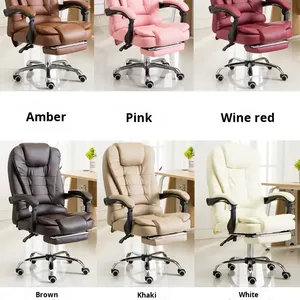 Silla de oficina moderna, silla de jefe, silla de oficina administrativa moderna de cuero, cómoda silla giratoria ergonómica de alta calidad - Product Image 3