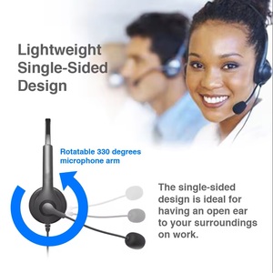 Mono-Kopf QD Call Center Headset Telefon Headset Computer Kopfhörer mit Mikrofon für Festnetz telefon Office - Product Image 4