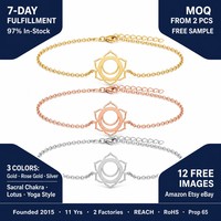 Bracelets de mode en acier inoxydable plaqué or 18 carats, étanches, les plus populaires, prêts à être expédiés en gros
