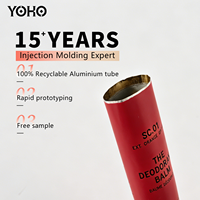 Tube cosmétique vide PBL YOHO 60ml 80ml avec bouchon à vis, impression personnalisée sérigraphiée et estampage or pour emballage de crème pour les mains OEM ODM CE