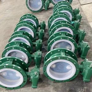 Vanne papillon à joint souple en PTFE avec actionneur électrique pour milieux corrosifs et applications acides et alcalines faibles - Product Image 3