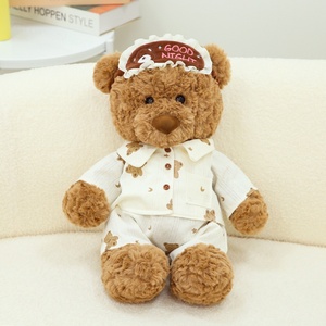 Simpatico <span class=keywords><strong>pigiama</strong></span> animale <span class=keywords><strong>con</strong></span> orso Ryan peluche bambola cuscino ricamato trapunta regalo di compleanno orsacchiotto - Product Image 5