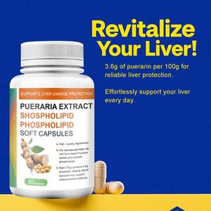 Ekstrak akar Puerarin kuzu lesitirus kapsul softgel pendukung hati suplemen untuk paparan kimia OEM ODM Formula kustom - Product Image 3