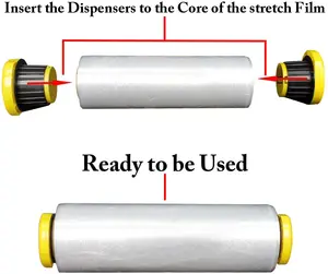 Stretch Film Dispenser Wrappers(3 "Core), hand Saver Stretch Film Dispenser Handige Wrappers Met Rem Op Handvat