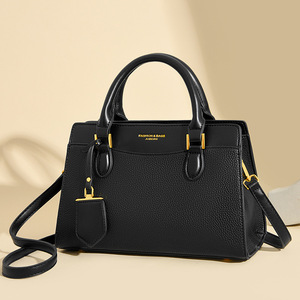 Sac à main structuré vintage imperméable pour femme, sac fourre-tout de bureau, sac à bandoulière en <span class=keywords><strong>cuir</strong></span> texturé - Product Image 4