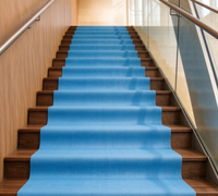Tapis de peintre imperméable antidérapant non tissé, feutre bleu auto-adhésif pour la protection des sols et la décoration des escaliers dans les projets de construction