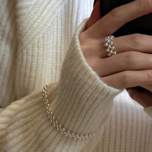 Trendy 925 <b>Sterling</b> <b>Silver</b> Beaded <b>Ring</b> <b>Set</b> Stackable Comfortable Round <b>Silver</b> Bead Band <b>Ring</b> <b>Set</b> for Daily Wear Chic Jewelry - Product Image 5