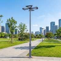 Lampe solaire LED moderne en aluminium pour jardin, étanche IP65, éclairage paysager extérieur, lampadaire architectural pour cour et pelouse