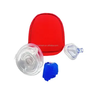 First time OEM cpr emergency first aid face oxygen mask cpr for training Customized Best Training One Way Valve CPR Mask