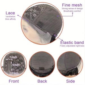 Perruque de cheveux humains vierges brésiliens noirs naturels, courts, coupe Pixie, cheveux raides, bonnet avant en dentelle, style <span class=keywords><strong>afro</strong></span> pour femmes de petite taille