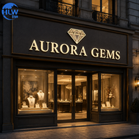 Enseigne LED à lettres lumineuses personnalisées pour extérieur, idéale pour les devantures de magasins