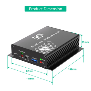 NGFF(<span class=keywords><strong>M</strong></span>.<span class=keywords><strong>2</strong></span>) 4G/5g模块转USB 3.0适配器，带辅助电源 - Product Image 4