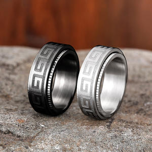 Bague en tungstène Dj080 à motif géométrique, bijoux de mode moderne pour hommes, taille 8 - Product Image 4