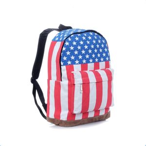 Hot Sale Canvas <strong>Bags</strong> Cool <strong>UK</strong>&amp;USA Flag Custom National Flag Print Stylish Graffiti Pattern School Backpack - Product Image 1