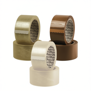 เทปกาวใสสีน้ำตาลทอง ยี่ห้อ G ขนาด 48 มม. x 50 ม. สำหรับปิดผนึกกล่องและลัง - Product Image 2