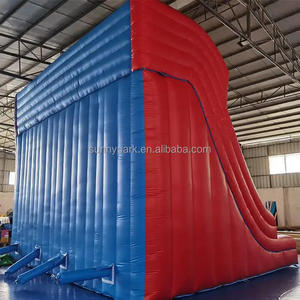 Ngoài trời khổng lồ cầu vồng khô trượt 6 làn đường trượt nước Inflatable và trượt cho người lớn Kid - Product Image 3