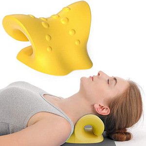 Cervical <b>Pillow</b> PU Foam <b>Blue</b> Neck Support Massage <b>Pillow</b> for Neck Relief - Product Image 2