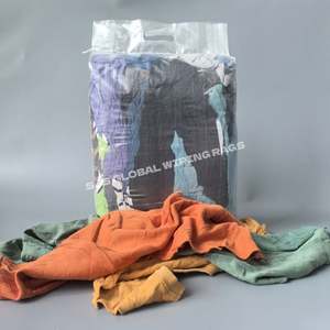 Chiffons en polaire colorés, essuie-tout en coton pur, chiffons de nettoyage pour machines, chiffons industriels pour le nettoyage - Product Image 1