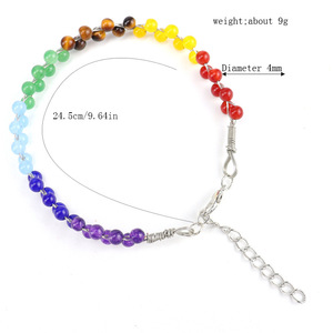 Wholesale Hand-woven Crystal <strong>Agate</strong> <strong>Beads</strong> Green Aventurine Amethyst Bracelets with Adjustable Sizes Fashionable Jewelry Ornaments - Product Image 4