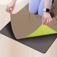 Tapis de yoga Mandala en polyuréthane PU coloré, confortable pour enfants, avec étiquette personnalisée, écologique – Offre Spéciale