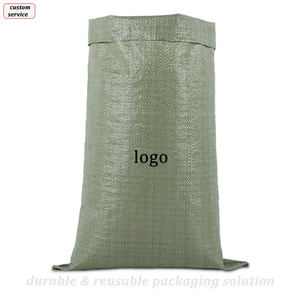 Sacs tissés en PP vert à faible MOQ, fabricant <span class=keywords><strong>de</strong></span> sacs <span class=keywords><strong>de</strong></span> 25 kg, 50 kg, 100 kg, sacs <span class=keywords><strong>de</strong></span> <span class=keywords><strong>sable</strong></span> et emballages pour livraison express, sacs en polypropylène - Product Image 1
