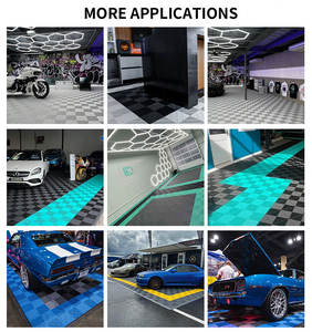 Piastrelle Incastrabili per Pavimento di Garage, Officina e Detailing Auto, Tappetino <span class=keywords><strong>in</strong></span> <span class=keywords><strong>Plastica</strong></span> Resistente - Product Image 2