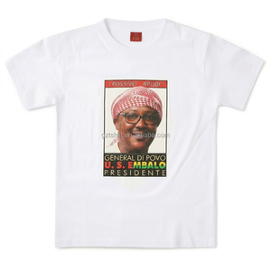 T-shirt <span class=keywords><strong>de</strong></span> campagne électorale personnalisé <span class=keywords><strong>Guin</strong></span>ée-Bissau 100% polyester Impression par transfert thermique Promotionnel Vente en gros - Product Image 1