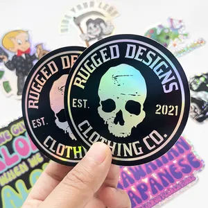 Wholesale Multiple Water Protected Luxury Sticker Label Self-Adhesive Sticker Custom Stickers For Business Logo