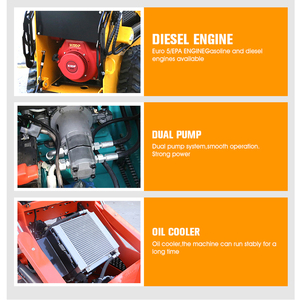 Miễn phí vận chuyển euro5/CE DIESEL Mini <span class=keywords><strong>Skid</strong></span> chỉ đạo Bộ nạp nhà sản xuất Kubota động cơ skidsteer theo dõi Crawler <span class=keywords><strong>Skid</strong></span> chỉ đạo Bộ nạp - Product Image 6