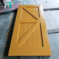Porte coulissante encastrée à cadre en bois haute densité pour chambre d'hôtel, kit de quincaillerie coulissante dissimulée pour réduction du bruit