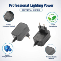Adaptateur secteur 24V 1A 12W sûr et fiable, certifié CE, prise EU, transformateur AC/DC pour appareils électroniques de bureau et dispositifs médicaux