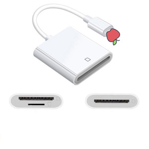 Lettore di Schede SD TF con Cavo Adattatore OTG per iPhone e <span class=keywords><strong>iPad</strong></span> per Leggere Schede di Memoria della Fotocamera - Product Image 4