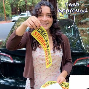 Từ sinh viên lái xe dán có thể tháo rời sinh viên lái xe đề can cho xe ô tô và cửa sổ sơn an toàn sinh viên lái xe dấu hiệu - Product Image 6