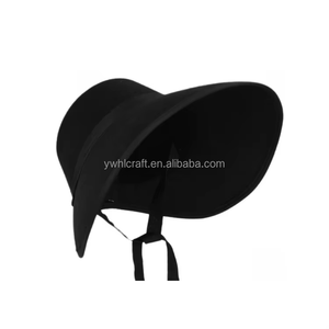 HLC personnalisé Fez fête décoration noir médiéval victorien feutre Bonnet chapeau pour femmes hommes Bonnet chapeaux unisexe Cosplay accessoires - Product Image 1