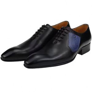 Chaussures Oxford pointues pour hommes de haute qualité, en cuir véritable, avec lacets. Léger et antidérapant. Chaussures de mariage pour hommes Taille - Product Image 4