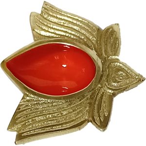 PARIJAT Handmade Antique Kuber Deepak Lamp <b>Small</b> Ethnic Design Curved Oil Wick for Home Decor Temple Puja Office Counter Diwali - Product Image 1