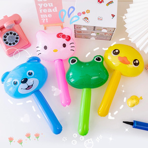 <span class=keywords><strong>Jouet</strong></span> Marteau Gonflable pour Enfants, Bâton de Frappe en Forme de <span class=keywords><strong>Ballon</strong></span> de Dessin Animé avec Sifflet et Clochette, Accessoire de Punition en Plastique Durable - Product Image 3
