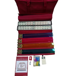 Juego de Mahjong Americano Portátil Edición Panda de 30 mm con Bolsa de Tela para Juegos de Mesa o Mesas de Mahjong - Product Image 4