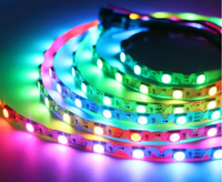 Bande lumineuse LED Zigzag à pixels adressables Magic Color WS2812 WS2811 WS2815 S-Type 5050RGBIC 5V 12V pour enseignes en résine