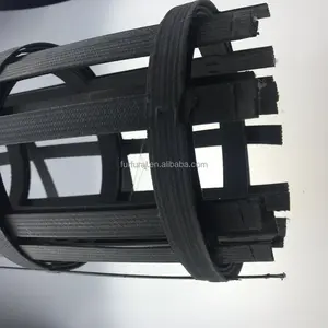 Vegas plastica PET PP filato fibra di poliestere Wrap rinforzato strada geogriglia reggiatrice biassiale cintura linea di produzione macchina