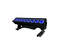 Barre de lumière LED sans fil à batterie IP65 9x18W RGBAW+UV DMX512 avec construction en aluminium pour entrepôt, DJ, KTV
