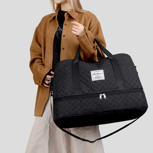 Nouveau sac de voyage minimaliste tendance avec séparation sec/humide, conception à manchon pour trolley, grande capacité, extensible, sac de rangement pour la gym - Product Image 4