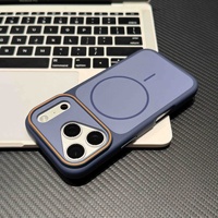 Coque de téléphone magnétique en PC Premium Phantom Color-Block à couverture intégrale pour 18 Pro Max, finition mate effet peau
