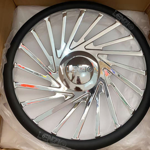 Volante LENZIO Cromado Nuevo de 15 Pulgadas, Color Dorado, Forjado, para Autos Clásicos, Acabado Personalizado, Alta Capacidad de Carga - Product Image 3