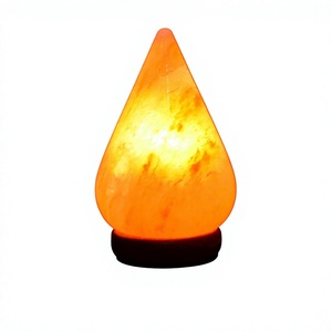 Lámpara de Sal Rosa del Himalaya en Forma de Lágrima, Cristal de Roca Natural Hecho a Mano, Luz Nocturna Decorativa para el Hogar, Venta al por Mayor - Product Image 5