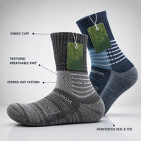 Chaussettes en bambou tricotées mi-mollet pour le printemps, 5 couleurs, respirantes, décontractées, avec talon et bout renforcés, bord-côte, personnalisables, vente en gros